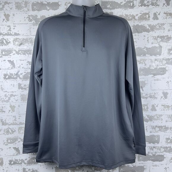 Swannies 1/4 Zip Mens XL Gray Repreve 23 Golf Performance Stretch Pullover Shirt - Picture 3 of 14